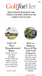 Mobile Screenshot of golfforher.com